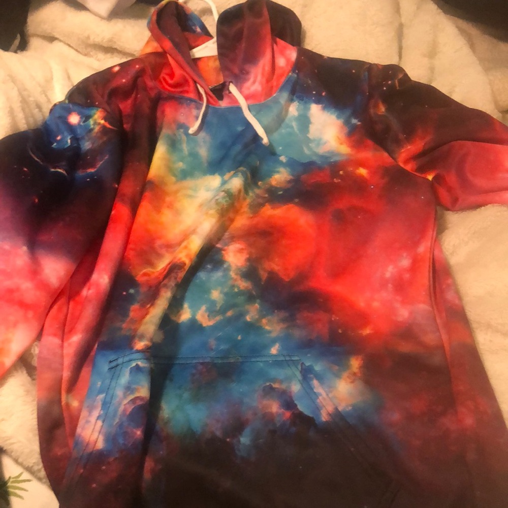 A galaxy hoodie